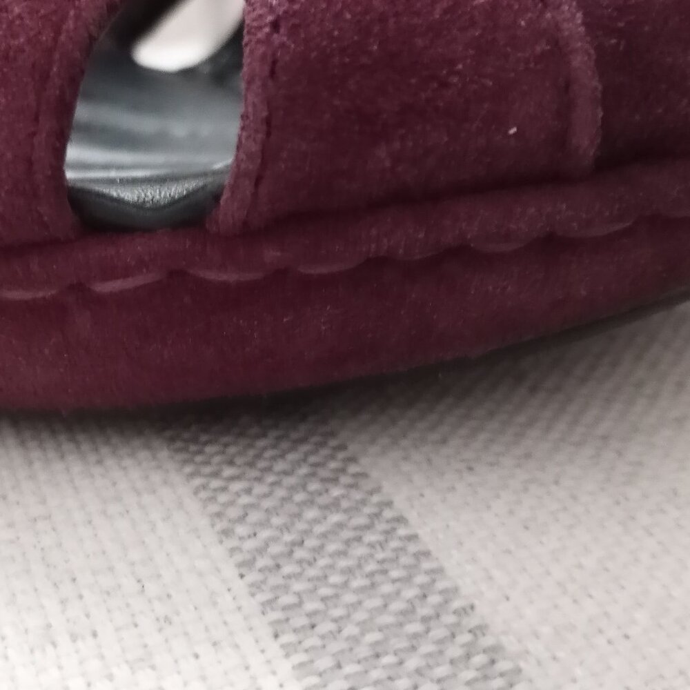 'Born Crown' Burgundy Suede T Bar Platform Size 7.5 EUC - Picture 15 of 15